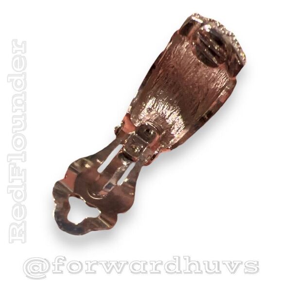 "Glamorous Vintage Hollywood-Style Clip-On Earrings with Sparkling Rhinestones - Picture 5 of 9